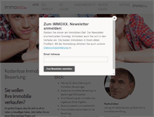 Tablet Screenshot of immoxxio.at